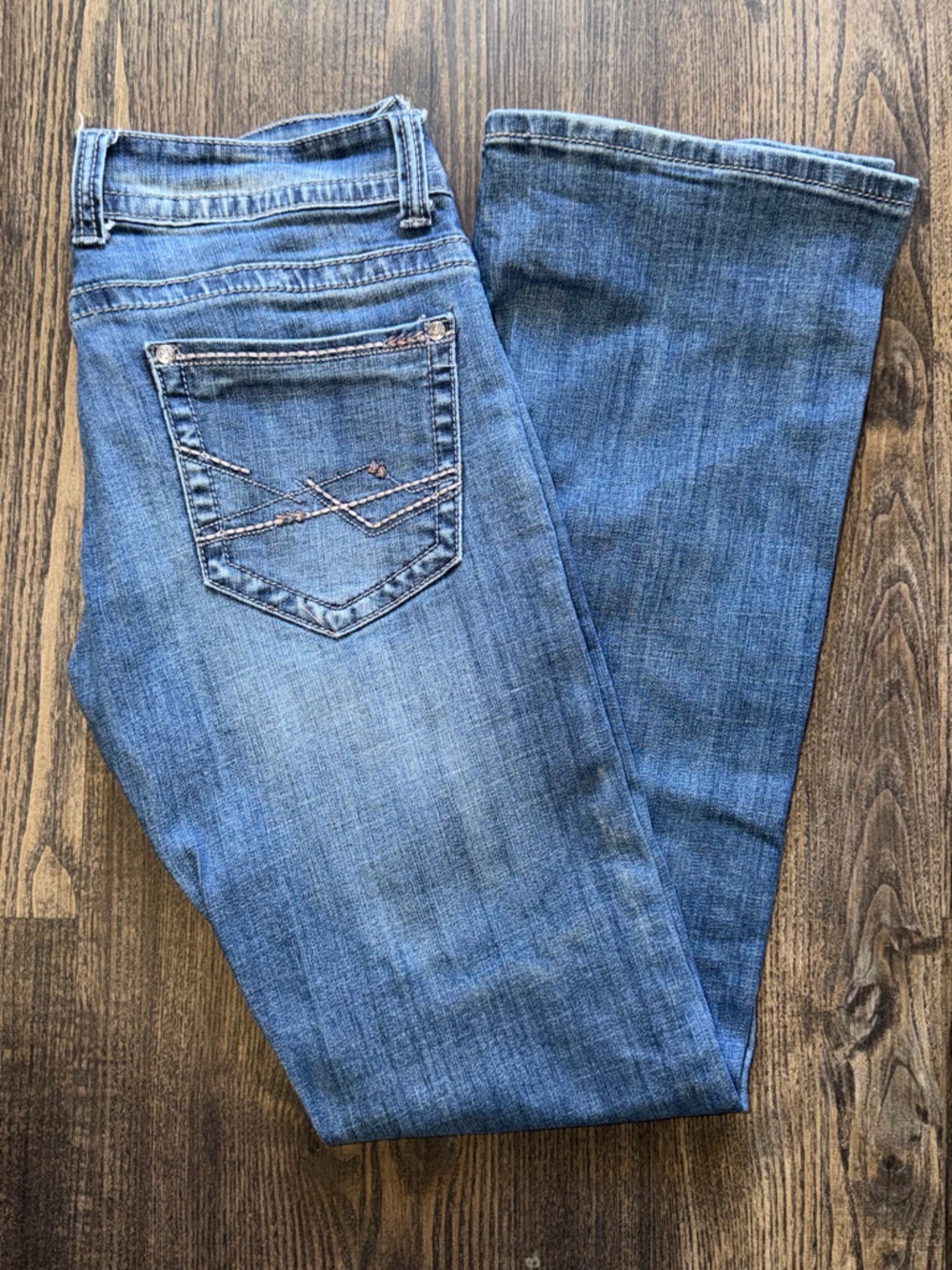 Women’s Stetson Dark Blue Denim Bootcut Jeans size 10 Long